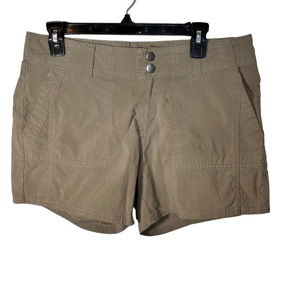 PrAna Women's Charcoal Color Khaki style Shorts Size 10 - Picture 3 of 9